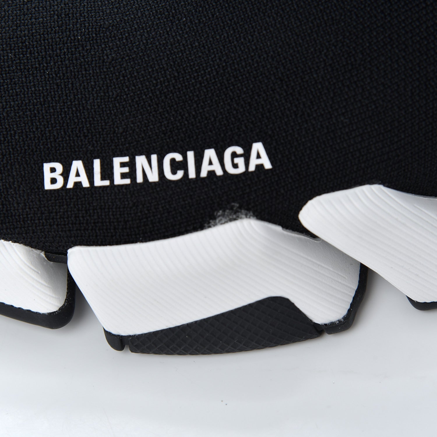 Balenciaga Technical 3D Recycled Knit Bi-Color Sole Mens Speed 2.0 Sneakers 39 Black White 9 of 11