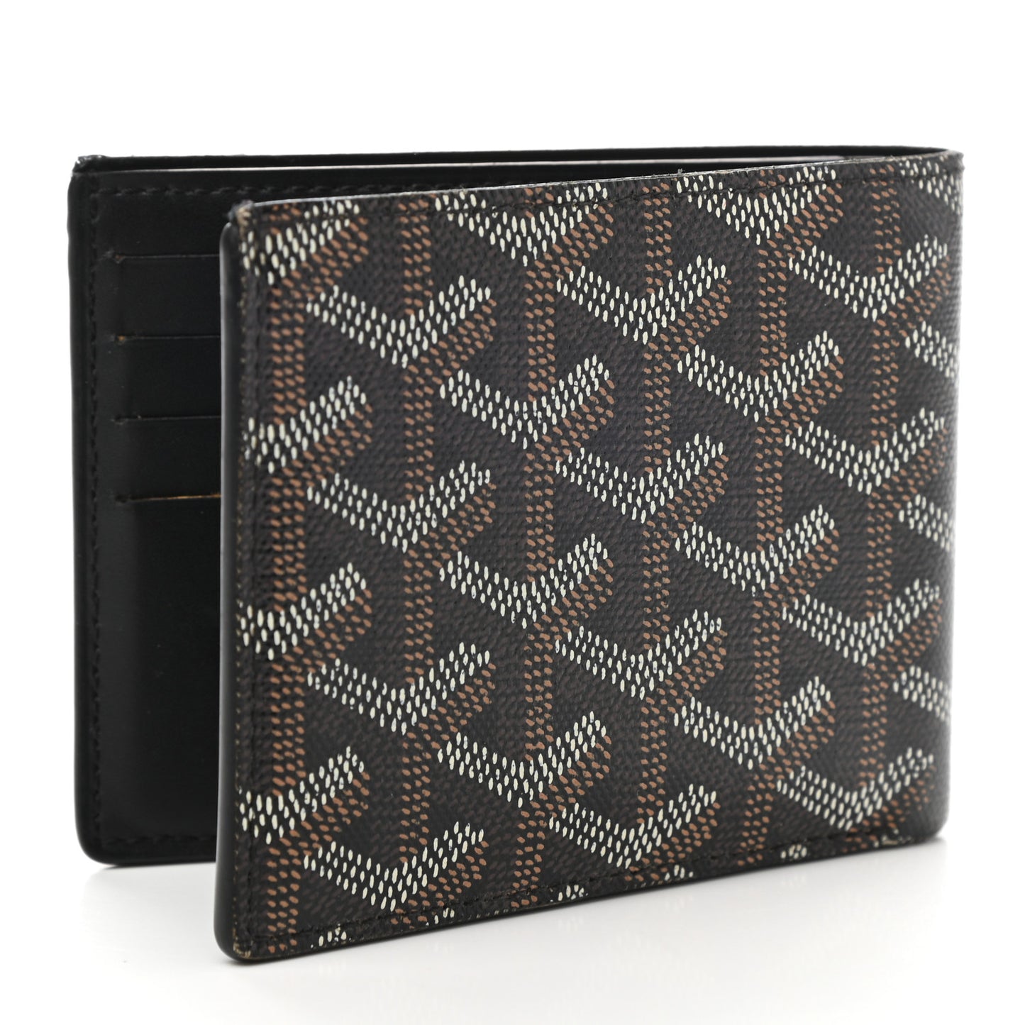 Goyardine Bi-Fold Victoire PM Wallet Black