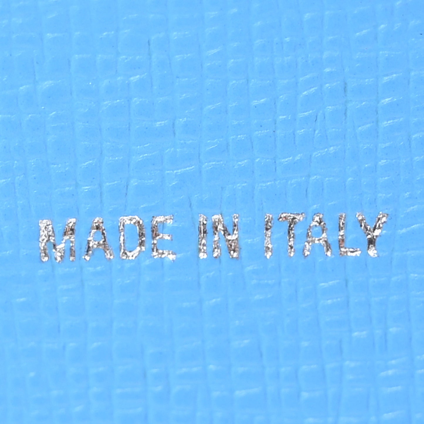 Calfskin Binder Clip Bag Blue