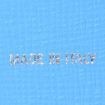 Off-White Calfskin Binder Clip Bag Blue 7 of 11