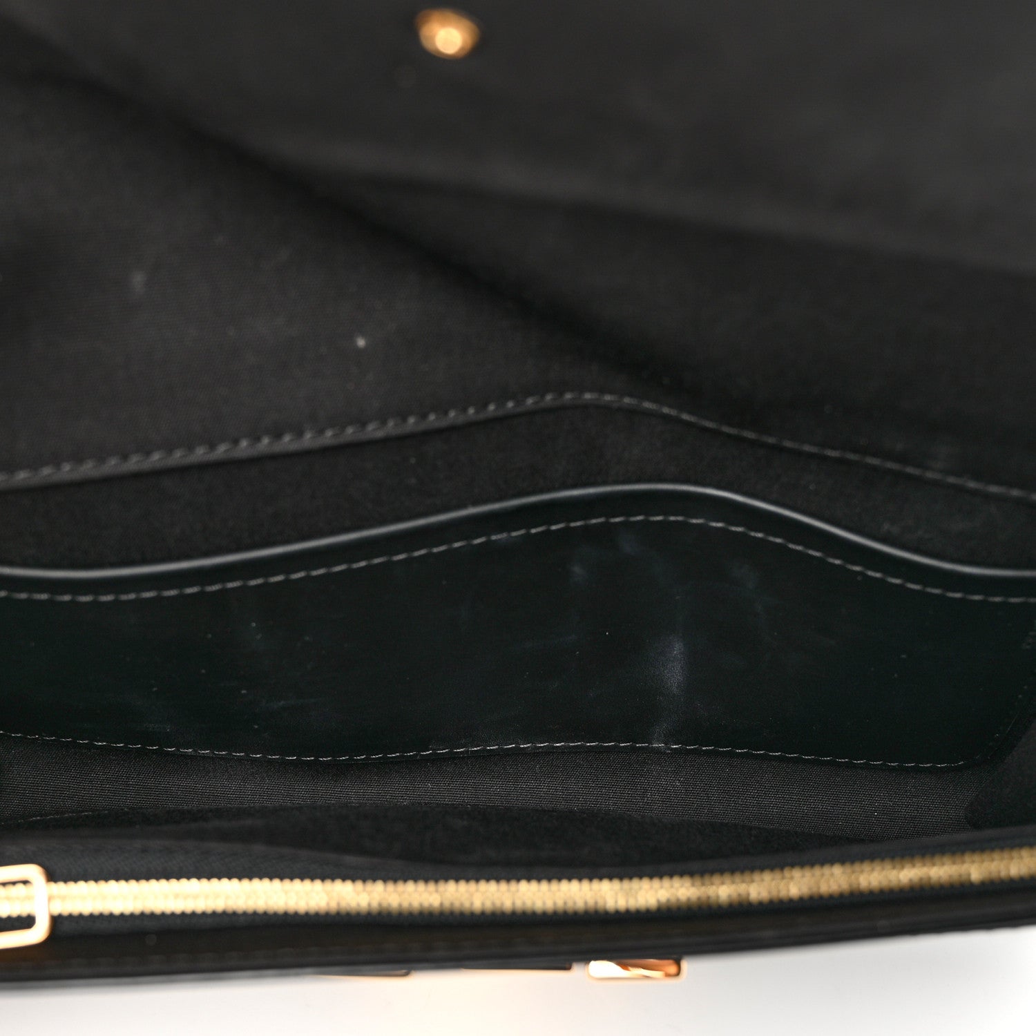 Louis Vuitton Patent Louise Clutch Black 5 of 7