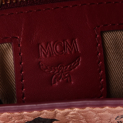 MCM Metallic Visetos Small Essential Backpack Champagne Gold 7 of 11