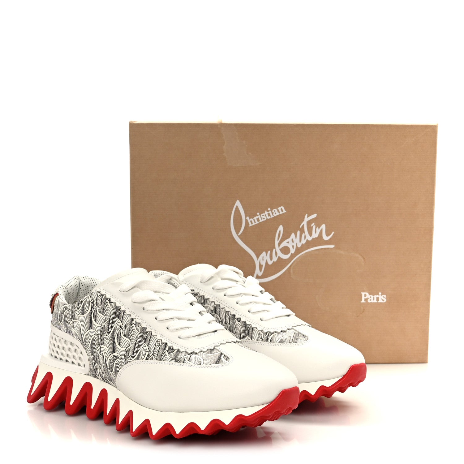 Christian Louboutin Calfskin Rubber Neoprene Nappa Logo Mens Christian Louboutin Calfskin Rubber Neoprene Nappa Logo Mens