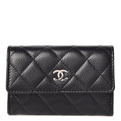 Chanel Caviar Quilted Flap Card Holder Black 1 of 9