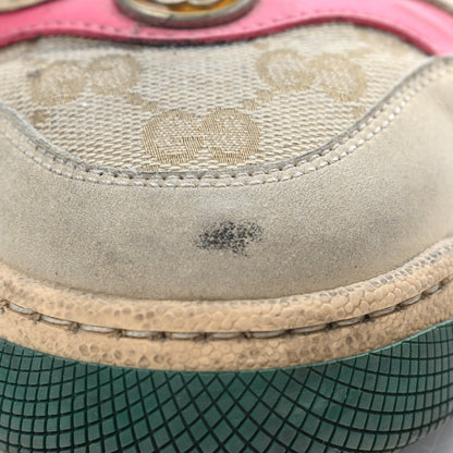 Gucci GG Monogram Calfskin Web Womens Screener Sneakers 35 New Sand Dusty Milk Pink 11 of 22
