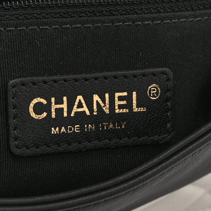 Chanel Lambskin Quilted Small Graphic Flap White Black 6 of 10