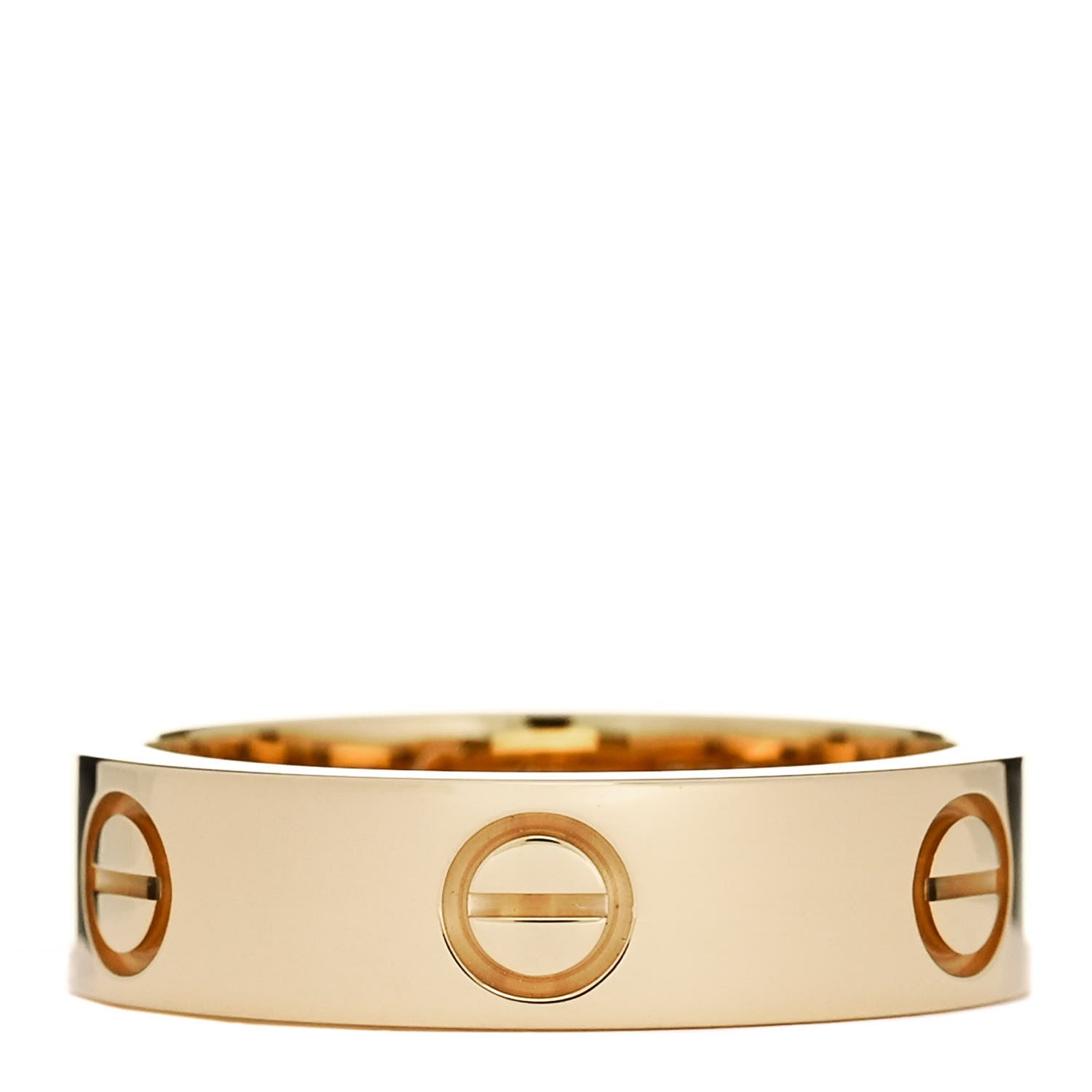 Cartier 18K Yellow Gold 5.5mm LOVE Ring 55 7.25 1 of 5