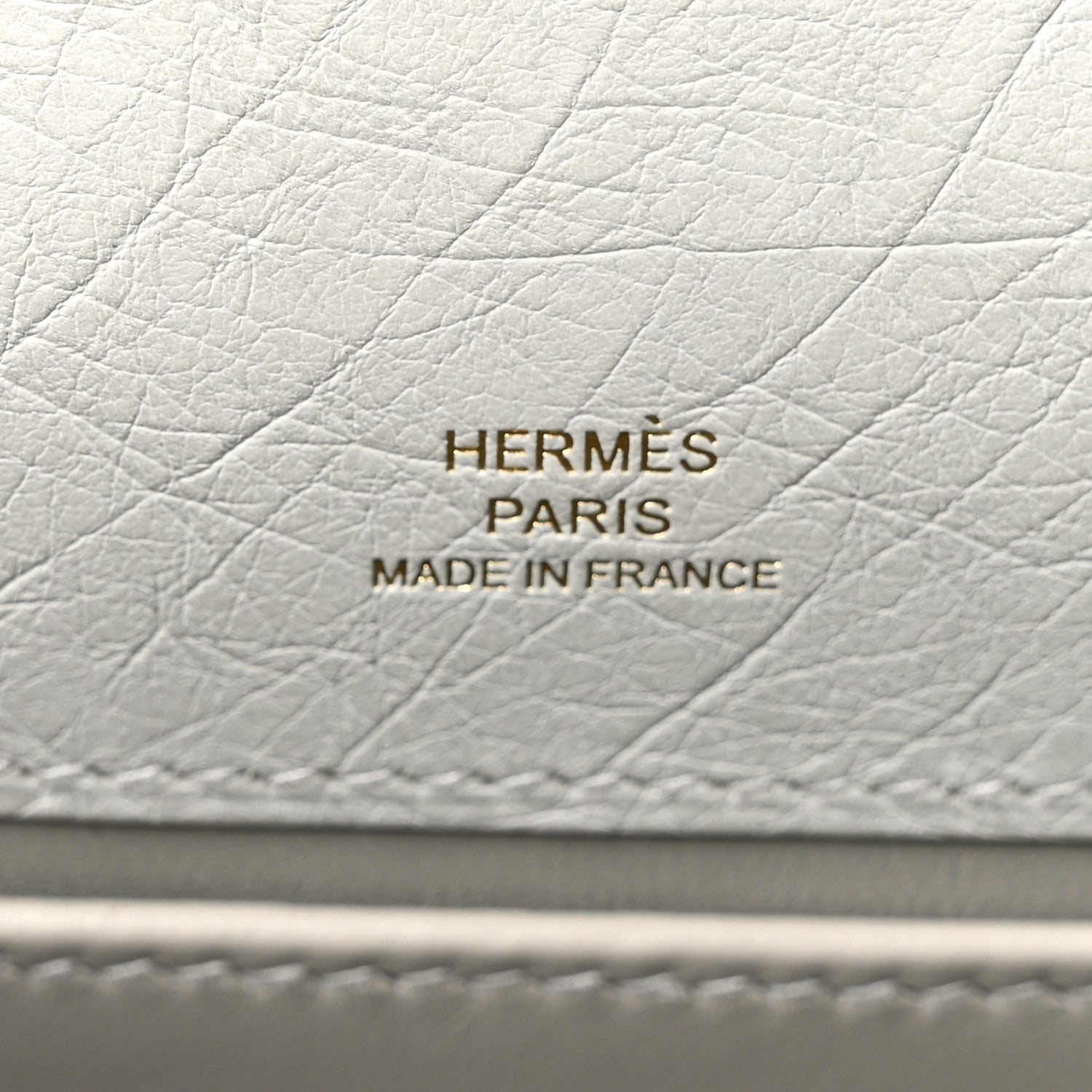 Hermes Ostrich Kelly Pochette Clutch Gris Perle 7 of 12