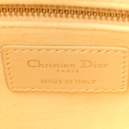 Christian Dior Lambskin Cannage Small Lucky Badges My Lady Dior Light Yellow 5 of 9