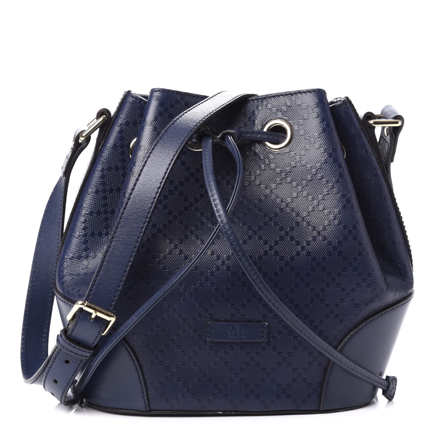 Gucci Hilary Lux Bright Diamante Small Bucket Bag Classic Marine 1 of 9