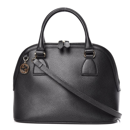 Gucci Dollar Calfskin Medium Dome Bag Black 1 of 14