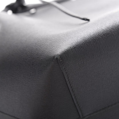 Mansur Gavriel Saffiano Bucket Bag Black Royal 9 of 16