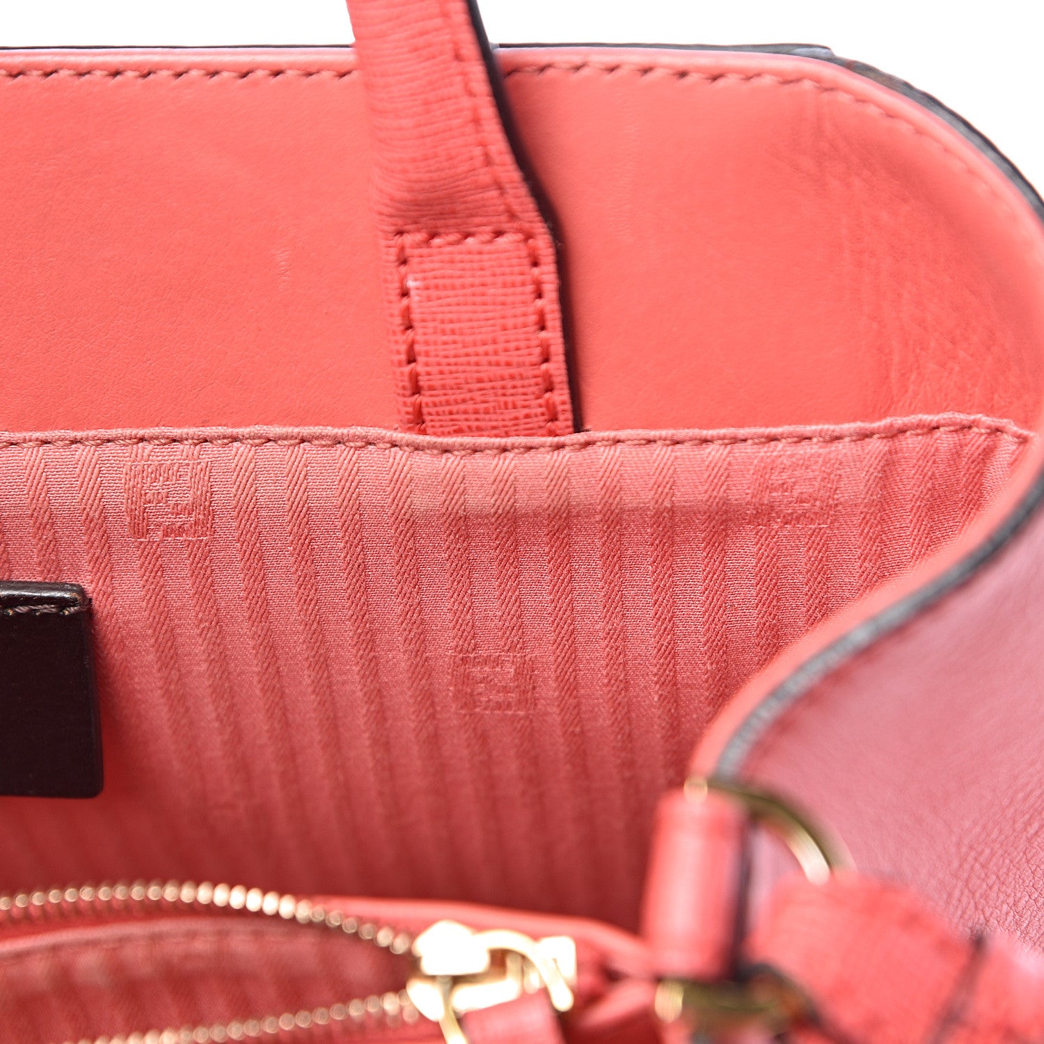 Fendi Vitello Elite Flamingo Petite 2Jours Tote Rosa Exstasy 11 of 17