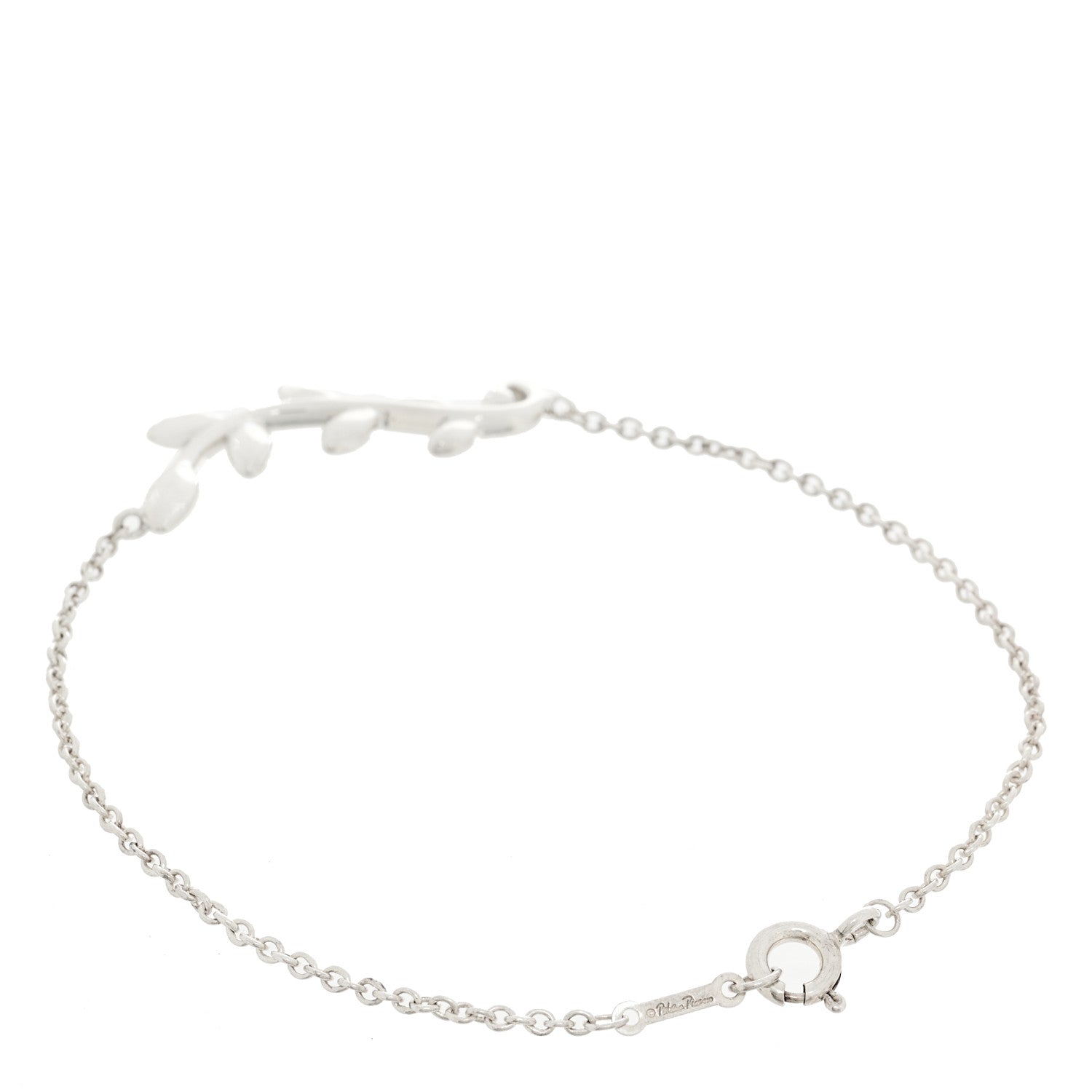 Tiffany Sterling Silver Paloma Picasso Olive Leaf Vine Bracelet 2 of 3