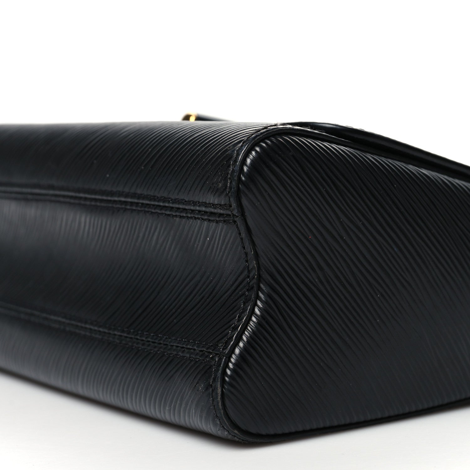 Louis Vuitton Epi Twist Shoulder Bag MM Matte Black Gold 9 of 10