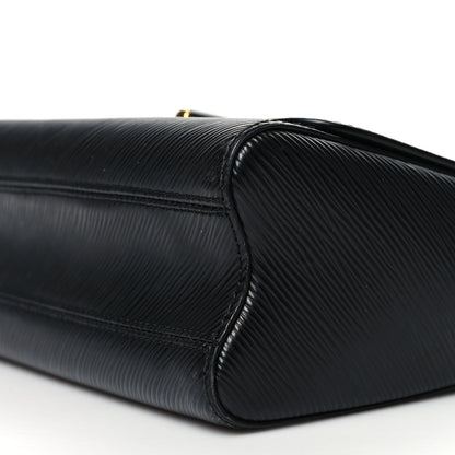 Louis Vuitton Epi Twist Shoulder Bag MM Matte Black Gold 9 of 10