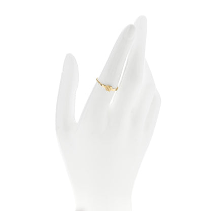 Tiffany 18K Yellow Gold T Chain Ring 53 6.25 2 of 4