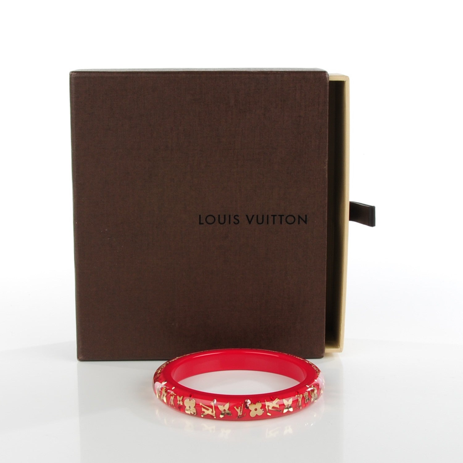 Louis Vuitton Resin Swarovski Medium Inclusion Bracelet PM Pomme D'Amour 4 of 5