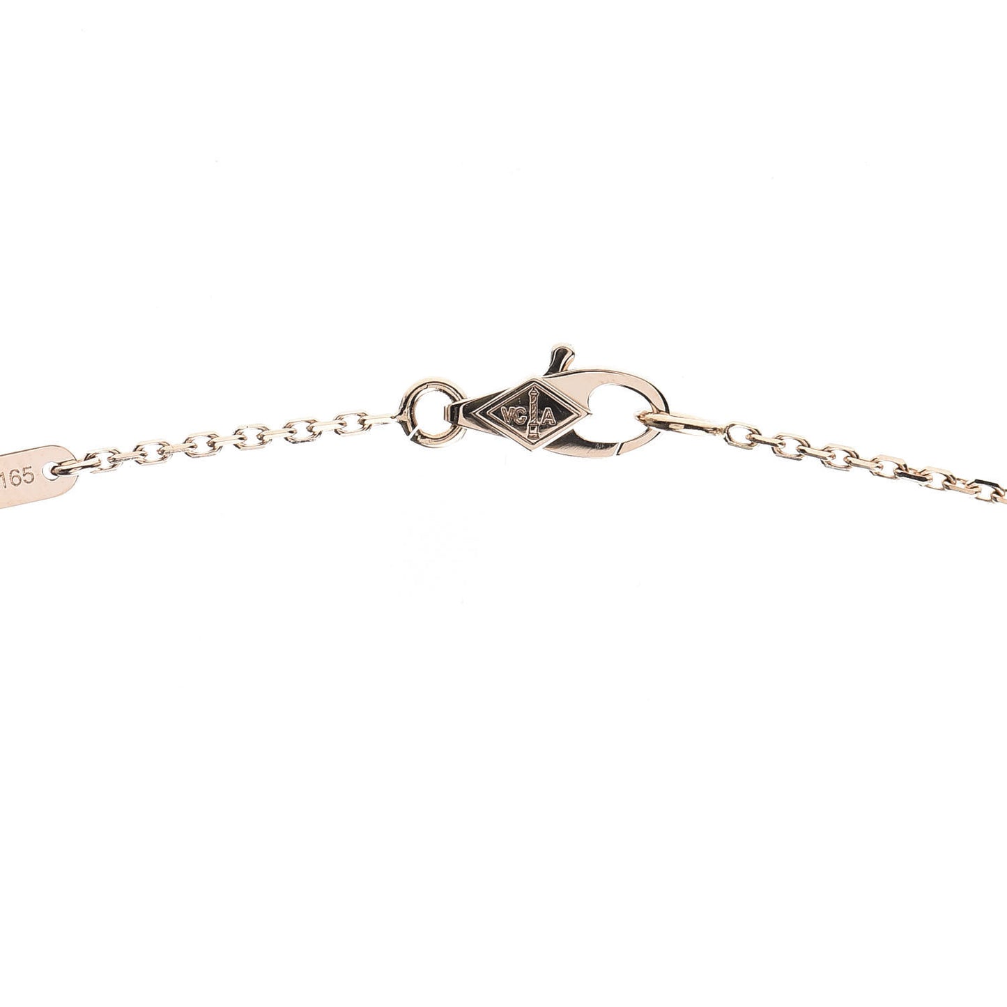 18K Rose Gold Carnelian Sweet Alhambra Pendant Necklace