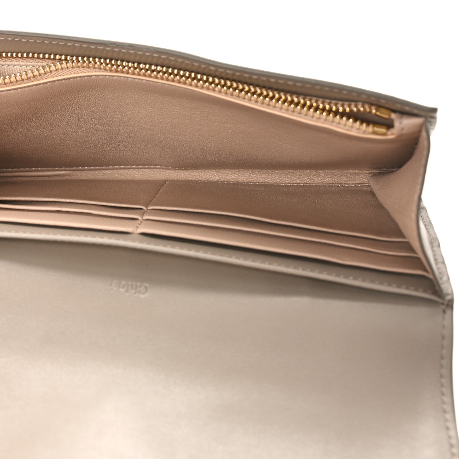 Chloe Smooth Calfskin Chloe Long Wallet Motty Grey 7 of 9