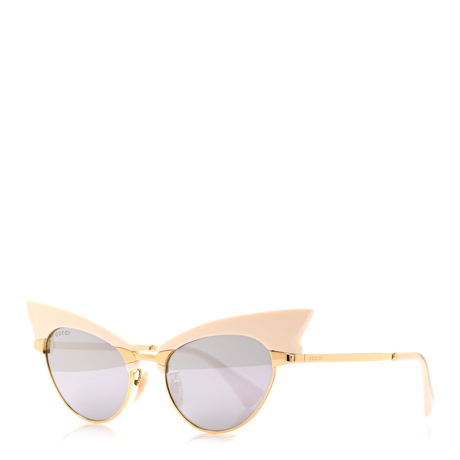 Gucci Acetate Cat Eye Sunglasses GG1131S Gold Multicolor 1 of 6