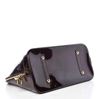 Louis Vuitton Vernis Alma MM Amarante 4 of 10
