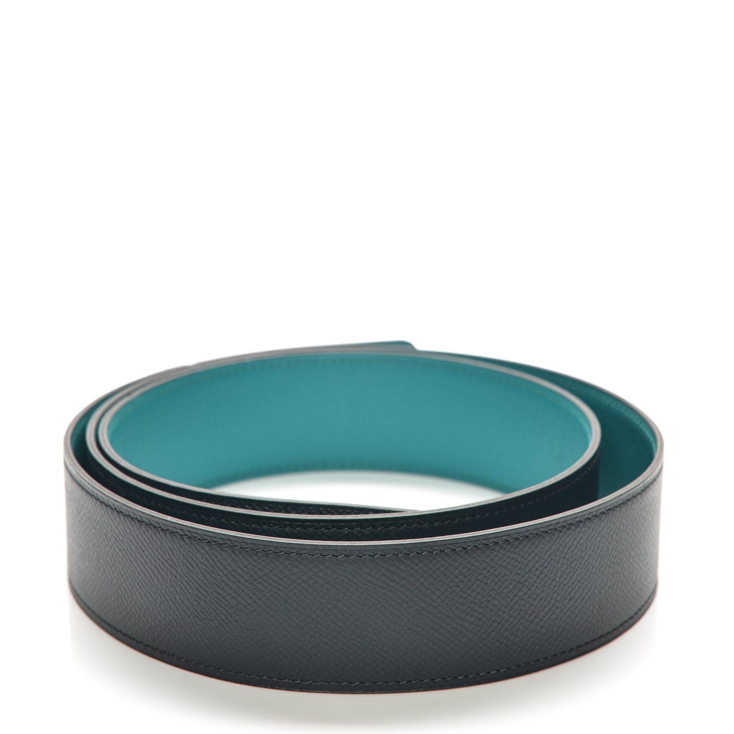 Epsom Reversible 42mm Belt 110 Bleu Indigo Malachite