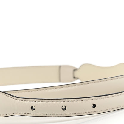 Gucci Efesto Leather Womens Horsebit 15/23mm Belt 80 32 Mystic White 4 of 6