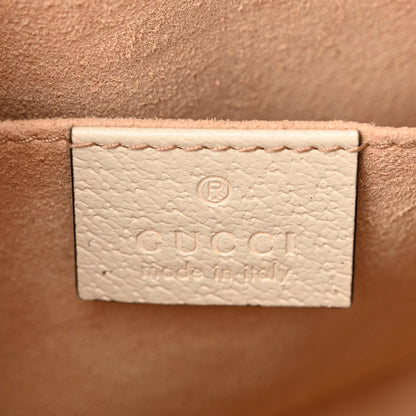 Gucci GG Supreme Monogram Textured Calfskin Web Mini Ophidia Shoulder Bag Beige Ebony Mystic White 6 of 12