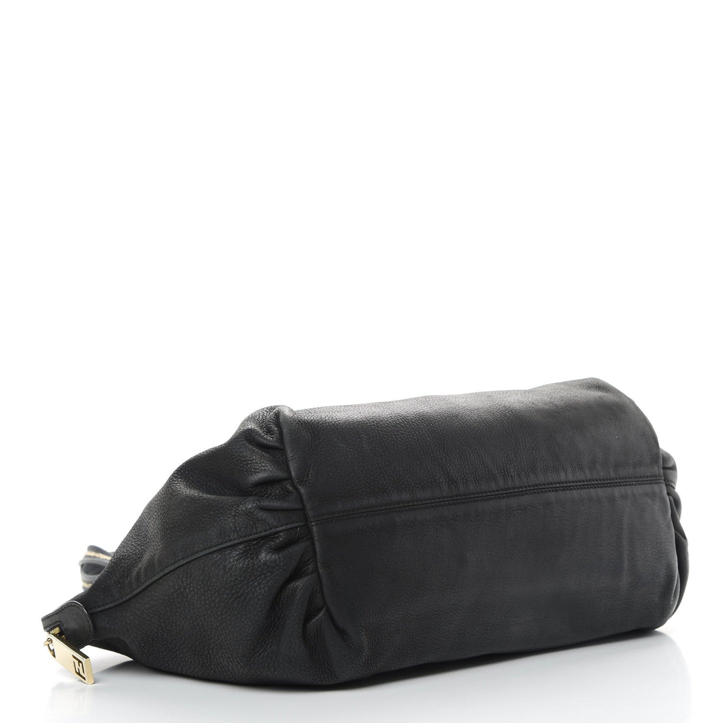 Metallic Nubuck Medium Chains Tote Black