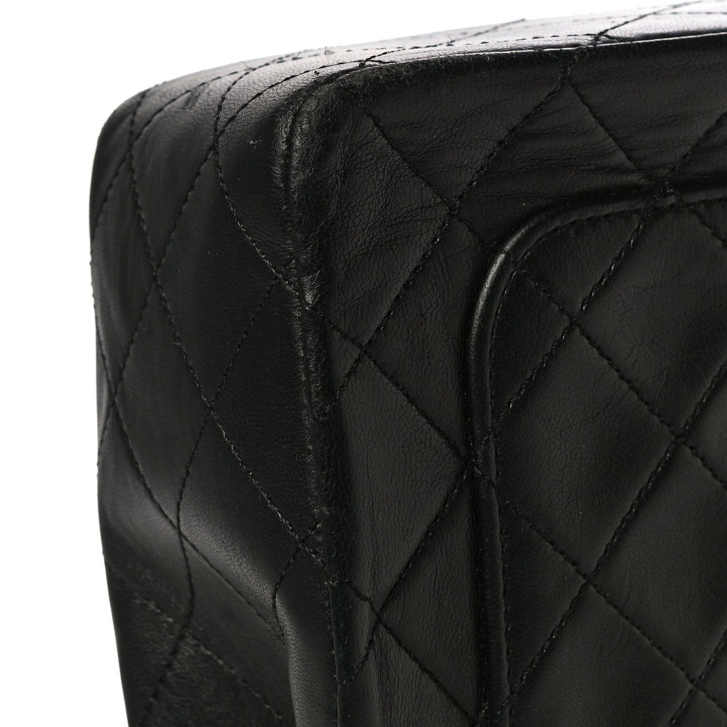 Chanel Lambskin Quilted Medium Double Flap Black 23 of 24