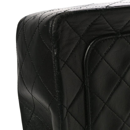 Chanel Lambskin Quilted Medium Double Flap Black 23 of 24
