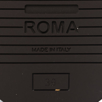 Fendi Denim Jacquard Womens FF Sunshine Flatform Slide Sandals 39 Light Blue 8 of 10