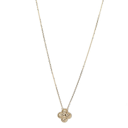 Van Cleef & Arpels 18K Yellow Gold Vintage Alhambra Pendant Necklace 1 of 7