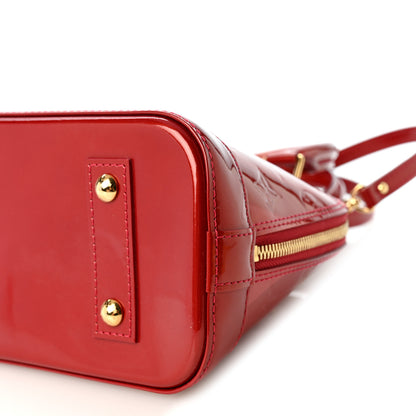 Louis Vuitton Vernis Rayures Alma BB Pomme D'Amour 9 of 9