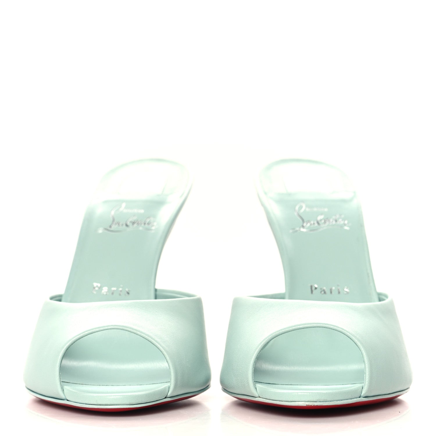 Christian Louboutin Nappa Me Dolly 100 Sandals 41.5 Iceberg 3 of 9