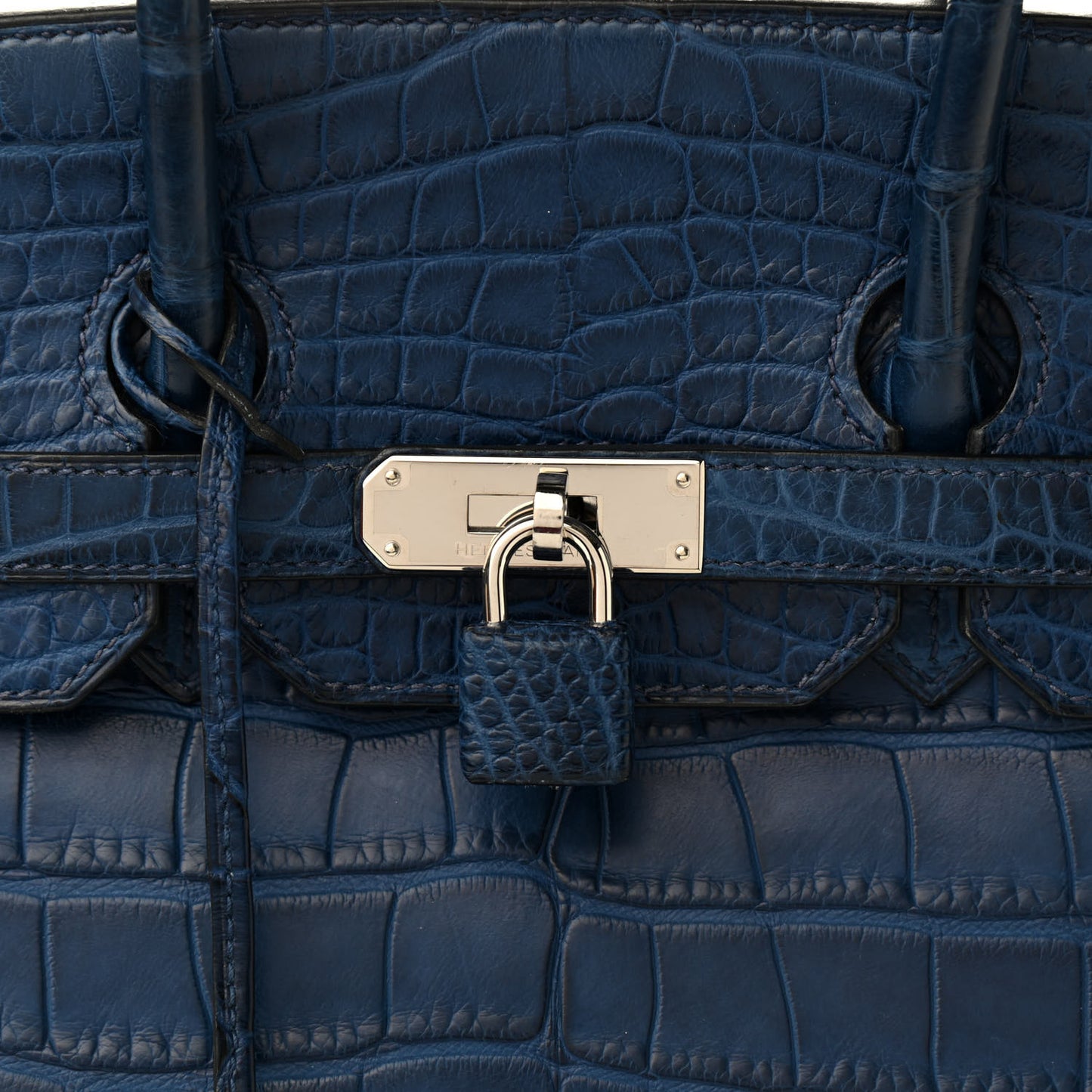 Matte Alligator Birkin 35 Bleu De Malte