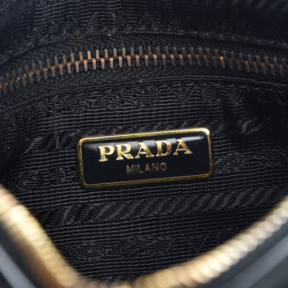 Prada Saffiano Bow Wristlet Nero Black 6 of 9