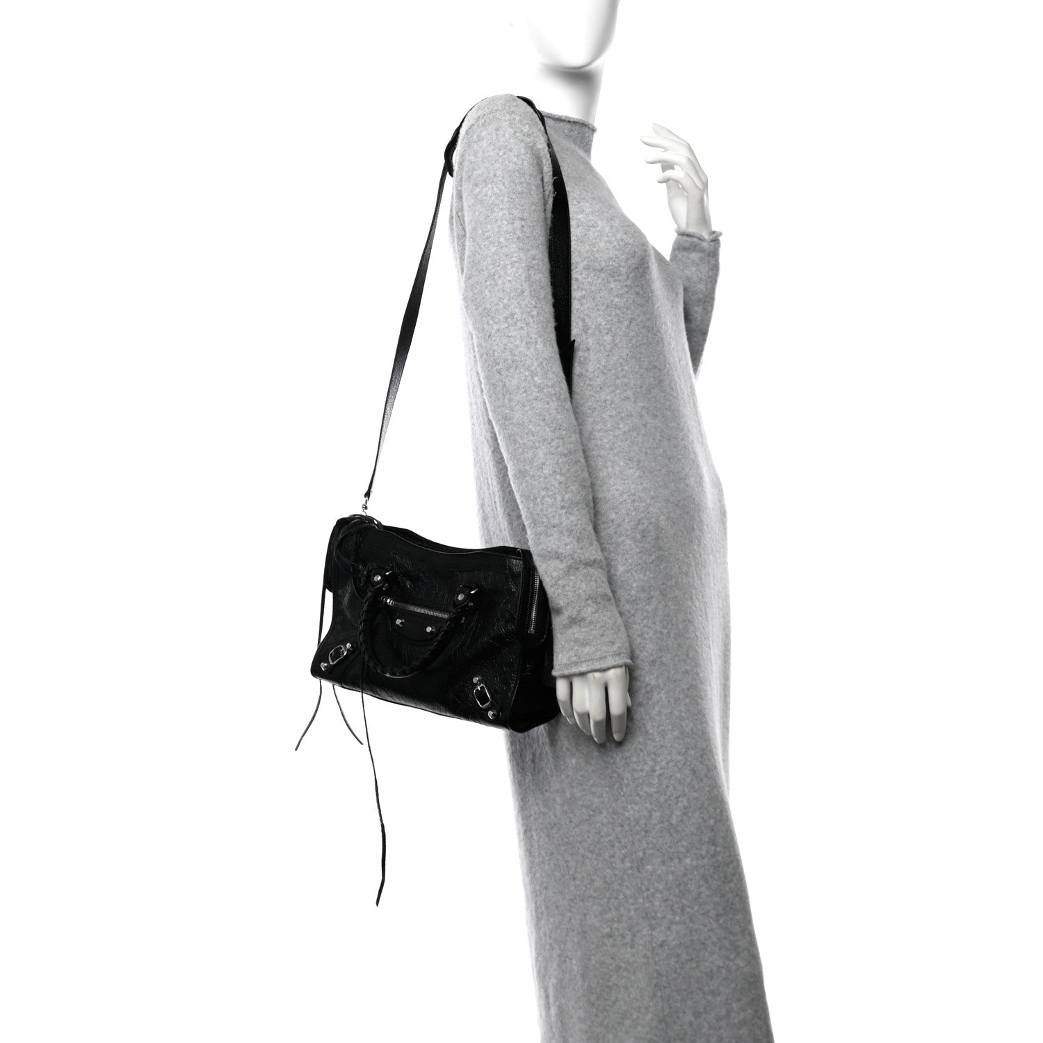 Balenciaga Agneau Classic Silver Hardware S City Black 2 of 11