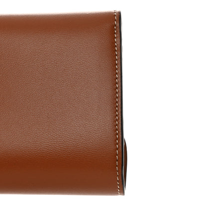 Celine Shiny Calfskin Triomphe Compact Wallet Natural Tan 8 of 10