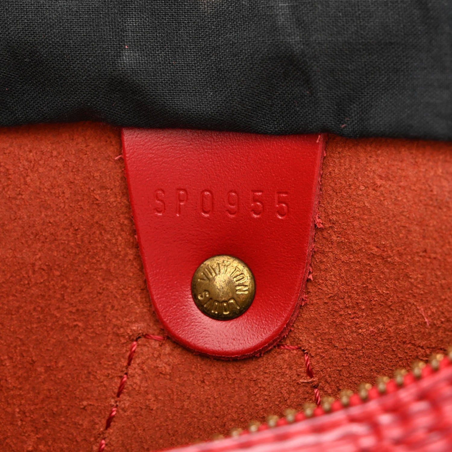 Louis Vuitton Epi Speedy 25 Castillan Red 7 of 12