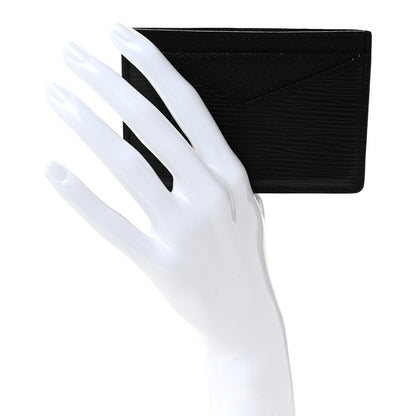 Louis Vuitton Epi Neo Porte-Cartes Card Holder Black 2 of 6