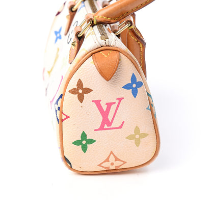 Louis Vuitton Monogram Multicolor Mini Sac HL Speedy White 6 of 9