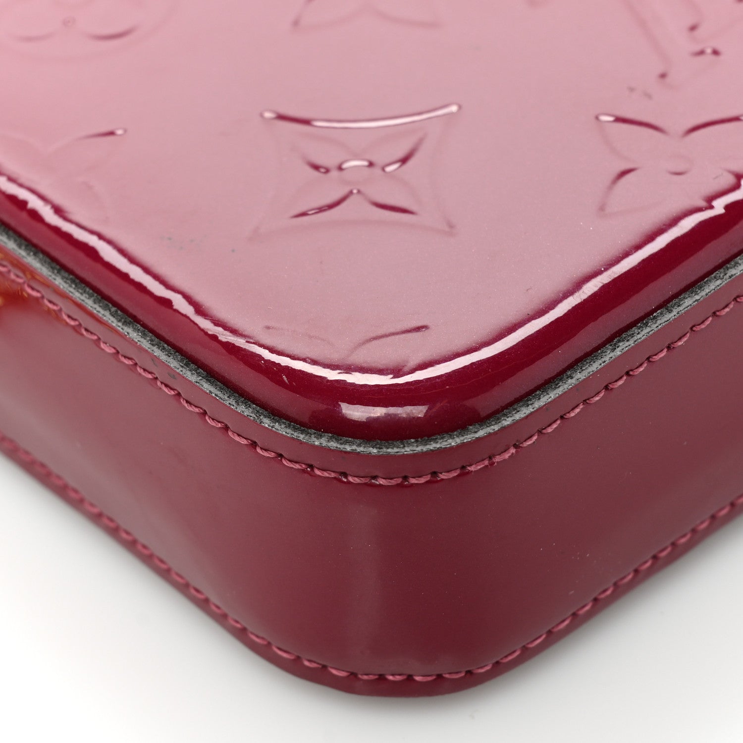 Louis Vuitton Vernis Felicie Chain Wallet Magenta 16 of 20