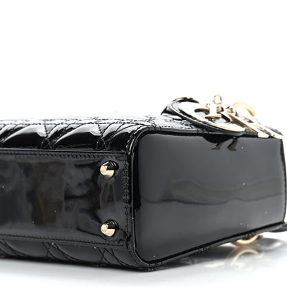 Christian Dior Patent Cannage Mini Lady Dior Black 9 of 9