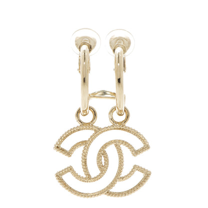 Chanel CC Dangle Clip On Earring Gold 1 of 5