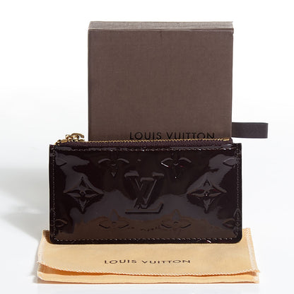 Louis Vuitton Vernis Pochette Key Pouch Amarante 8 of 8