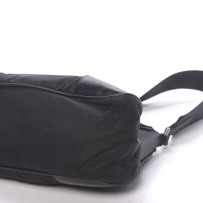 Prada Tessuto Nylon Soft Calf Shoulder Bag Black 13 of 13