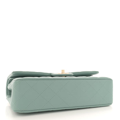 Chanel Caviar Quilted Medium Double Flap Light Blue 4 of 10