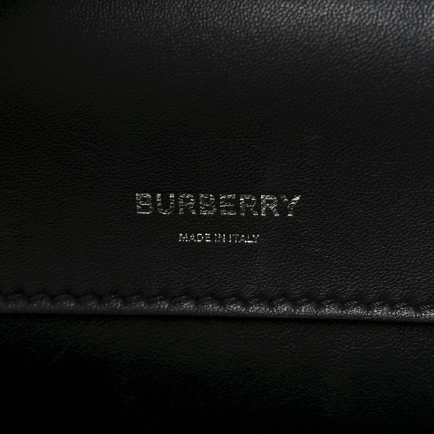 Burberry Smooth Calfskin Medium Cube Bowling Bag Malt Brown 6 of 9